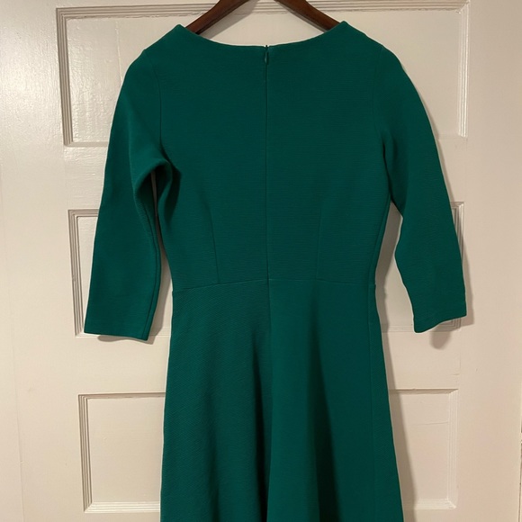 Hobbs London - Teal Green Fit and Flare Dress - US Size 6 - VGUC - Picture 2 of 5